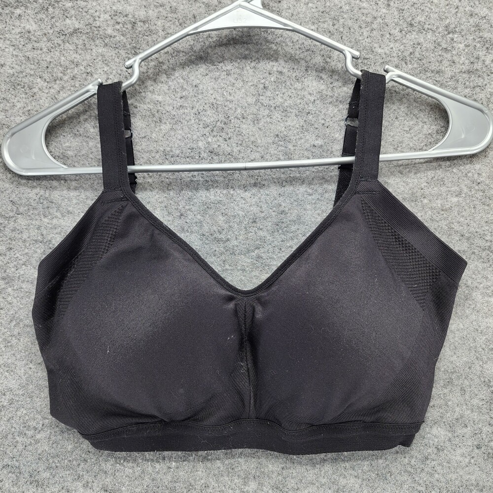 Warners Bra Womens Size Large Easy Does It Wirefree Black RM3911A